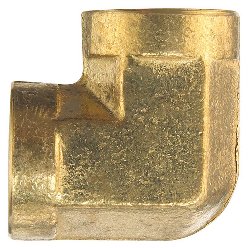 0 - 3/8 in. FPT X 3/8 in. D FPT Brass 90 Degree Elbow - Case of 5