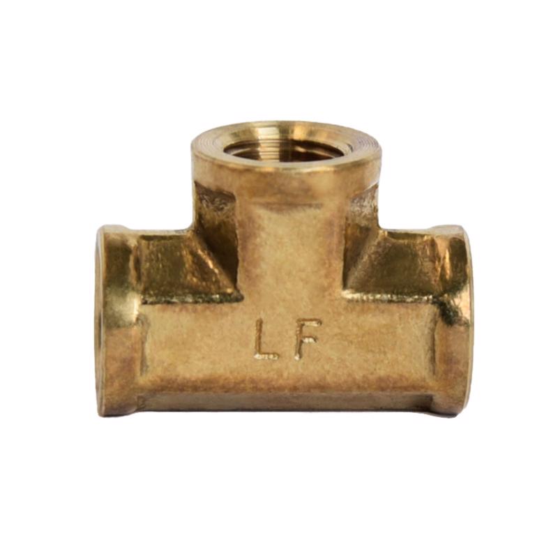 ATC - ATC 1/8 in. FPT X 1/8 in. D FPT Brass Tee - Case of 5