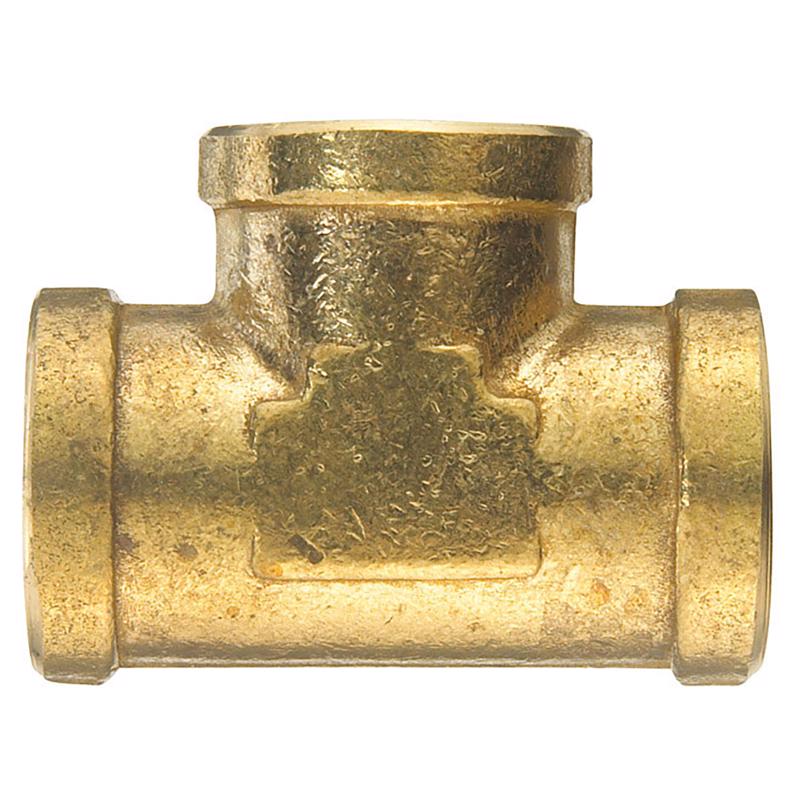 0 - 1/4 in. FPT X 1/4 in. D FPT Brass Tee - Case of 5 [6JC120910711031]
