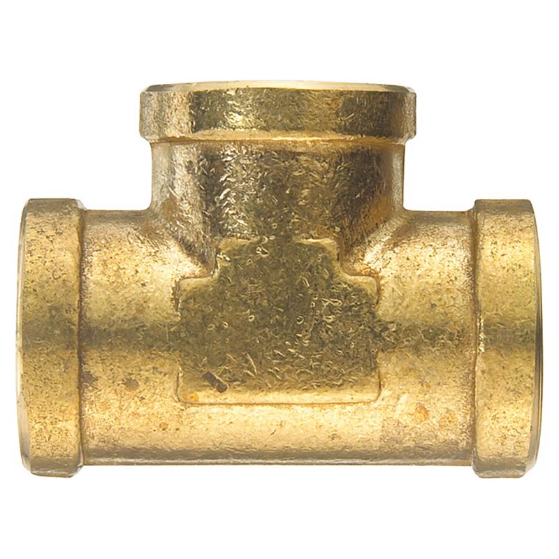 0 - 1/2 in. FPT X 1/2 in. D FPT Brass Tee - Case of 5