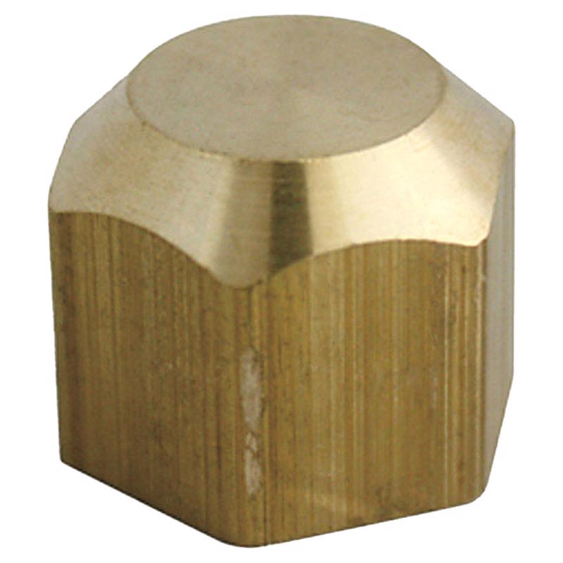 0 - 5/16 in. Flare Brass Cap - Case of 5