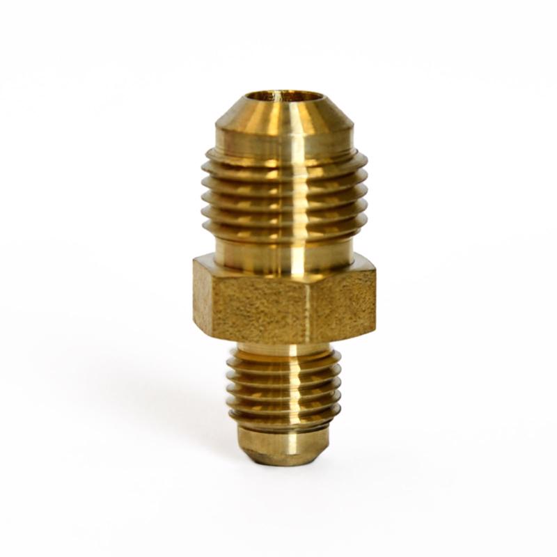 ATC - ATC 3/8 in. Flare X 1/4 in. D Flare Yellow Brass Union