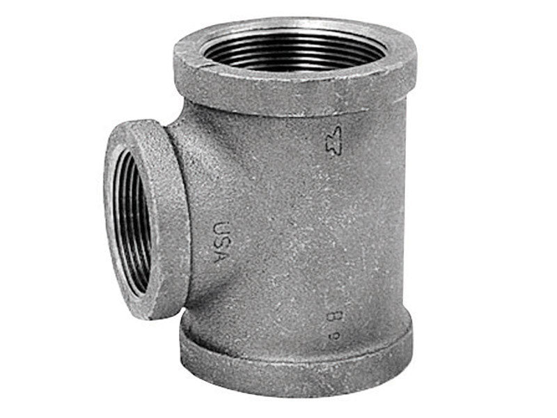 ANVIL INTERNATIONAL - Anvil International 1 in. FPT X 3/4 in. D FPT 3/4 in. D FPT Black Malleable Iron Reducing Tee