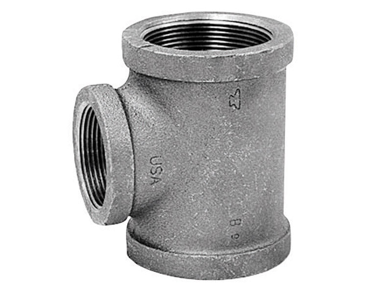 ANVIL INTERNATIONAL - Anvil International 1 in. FPT X 3/4 in. D FPT 1 in. D FPT Black Malleable Iron Reducing Tee