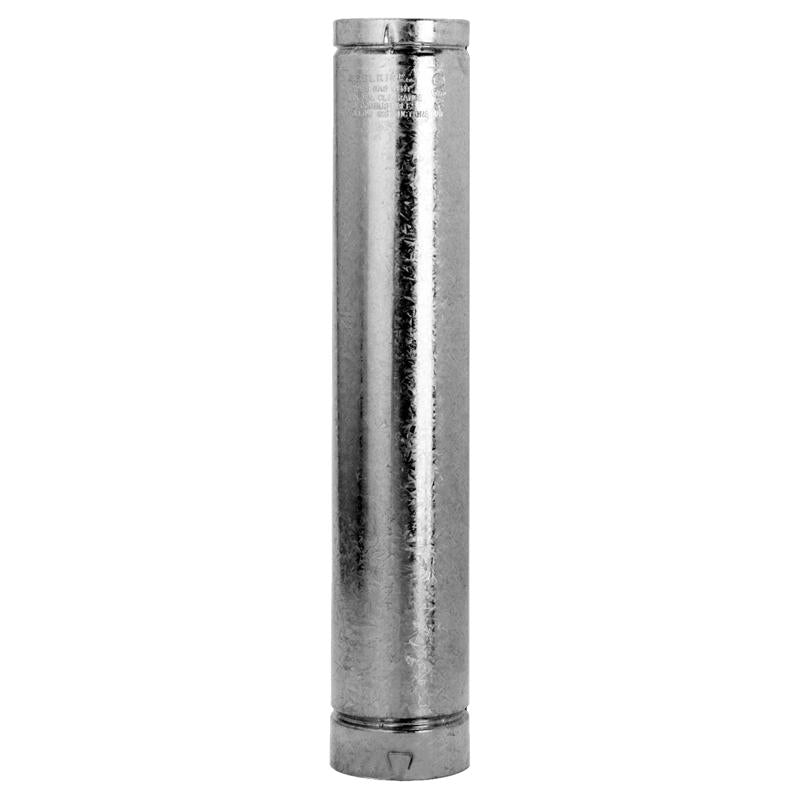 SELKIRK - Selkirk 3 in. D X 24 in. L Aluminum/Galvanized Steel Round Gas Vent Pipe