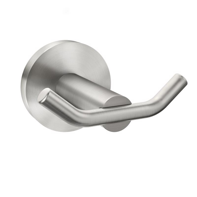 MOEN - Moen Arlys 2-7/8 in. W X 3 in. L Brushed Nickel Silver Robe Hook