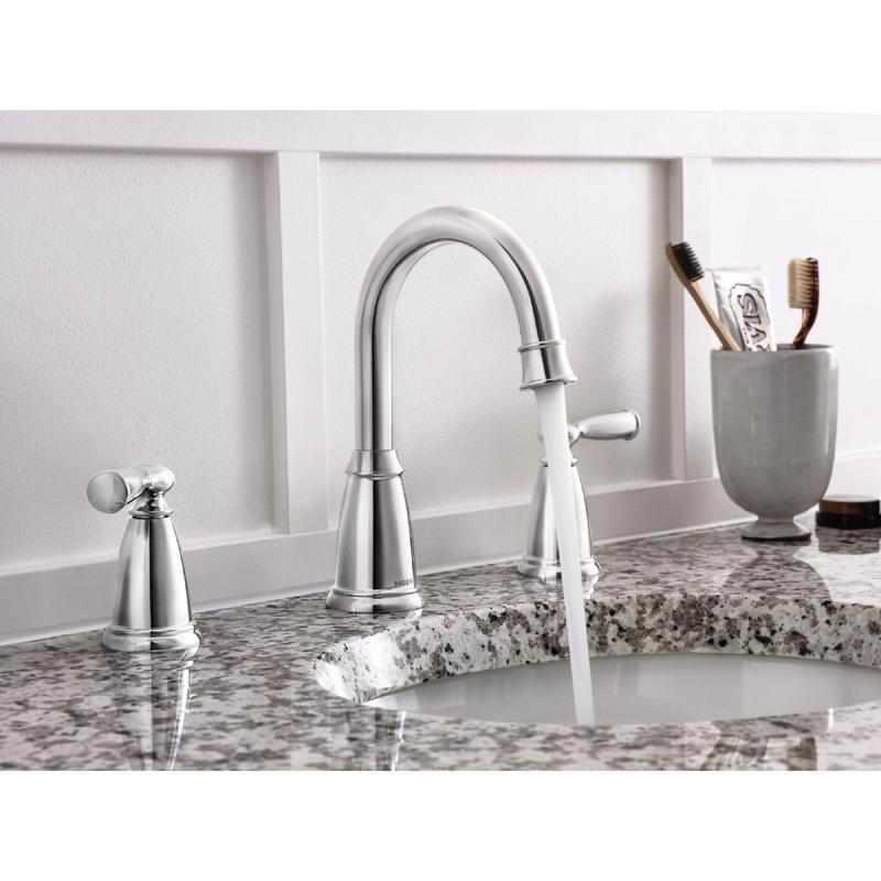 MOEN - Moen Banbury Chrome Widespread Bathroom Sink Faucet 8 - 16 in.