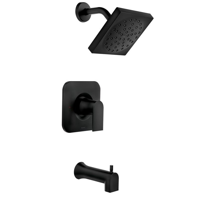 MOEN - Moen Genta 1-Handle Matte Black Tub and Shower Faucet