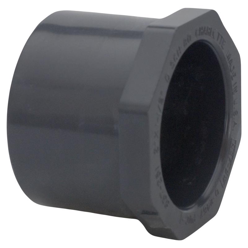 CHARLOTTE PIPE - Charlotte Pipe Schedule 80 1 in. Spigot X 3/4 in. D Slip PVC Reducing Bushing 1 pk