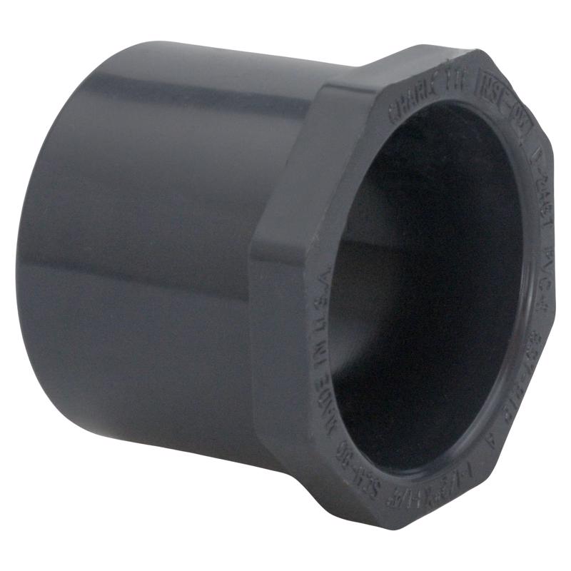 CHARLOTTE PIPE - Charlotte Pipe Schedule 80 1-1/4 in. Spigot X 3/4 in. D Slip PVC Reducer Bushing 1 pk
