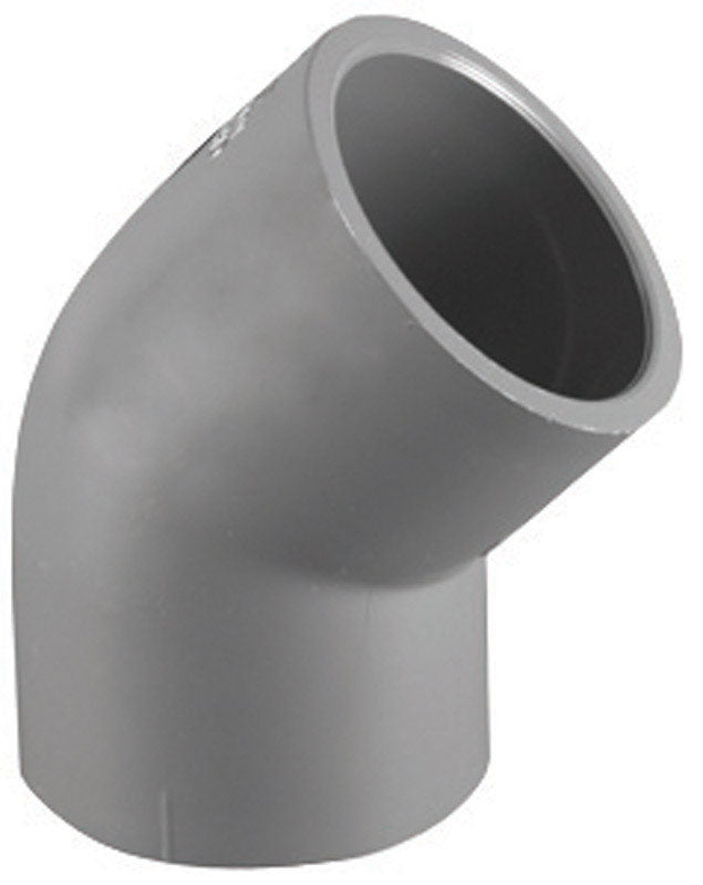 CHARLOTTE PIPE - Charlotte Pipe Schedule 80 1/2 in. Slip X 1/2 in. D Slip PVC 45 Degree Elbow 1 pk