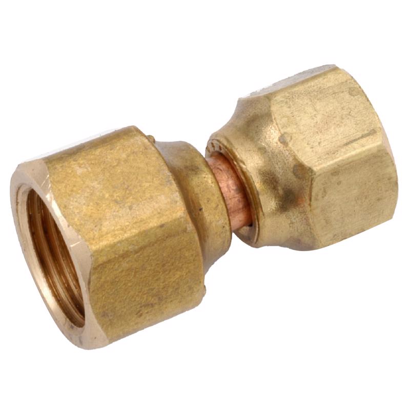 ANDERSON METALS - Anderson Metals 5/8 in. Female Flare in. X 1/2 in. D Female Flare Brass Swivel Flare Connector