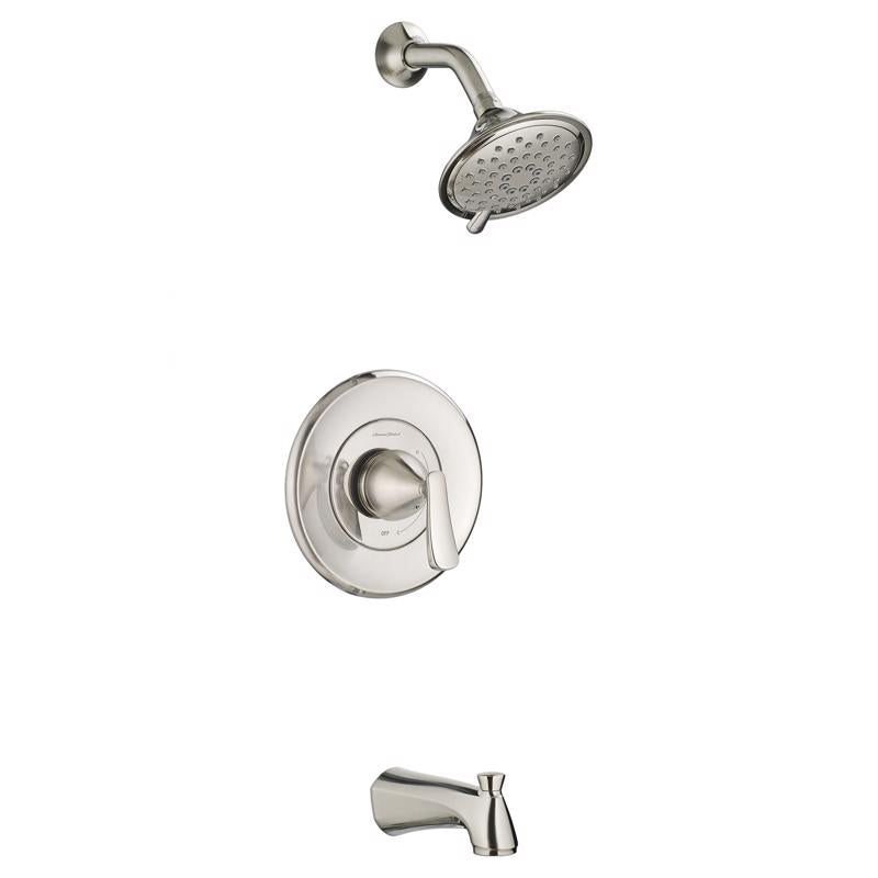 AMERICAN STANDARD - American Standard Chatfield Brushed Nickel Brass 3 settings Tub and Shower Trim Kit 1.8 gpm