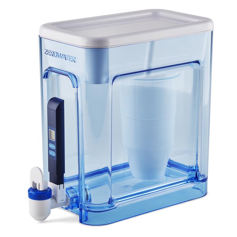 ZEROWATER - ZeroWater Ready-Read 22 cups Blue/White Water Filtration Dispenser