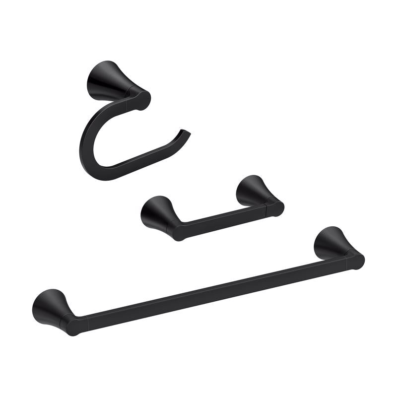 MOEN - Moen Mikah Matte Black Accessory Kit 24 in. L Die Cast Zinc