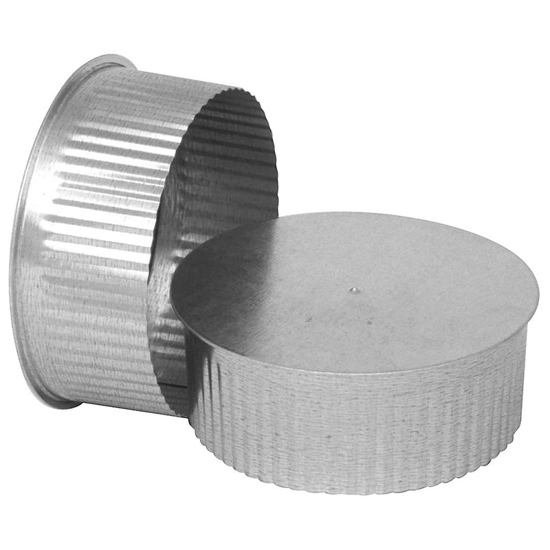 IMPERIAL - Imperial 3 in. D Galvanized steel Crimped Pipe End Cap