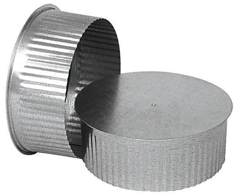 IMPERIAL - Imperial 7 in. D Galvanized steel Crimped Pipe End Cap