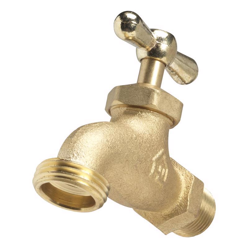 HOMEWERKS - Homewerks 1/2 in. MIP pc X 3/4 in. MHT Brass Hose Bibb