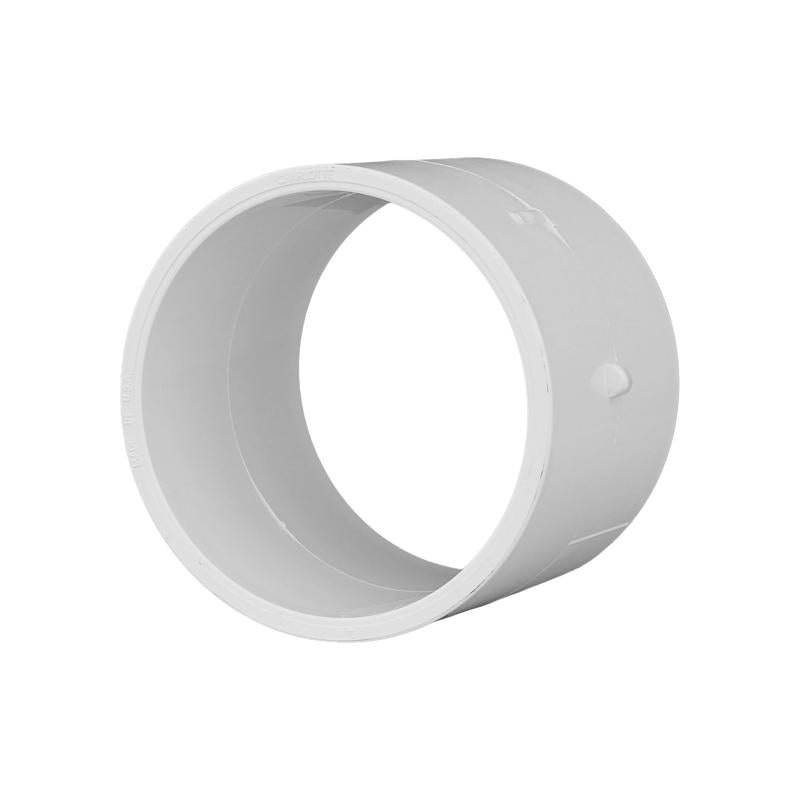 CHARLOTTE PIPE - Charlotte Pipe 4 in. Hub X 4 in. D Hub PVC Coupling 1 pk [PVC001301200]