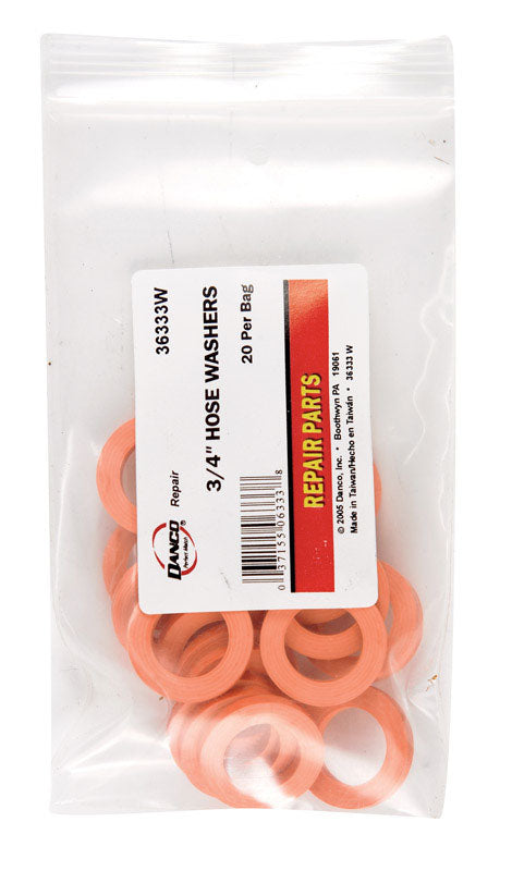 DANCO - Danco 3/4 in. D Rubber Washer 20 pk