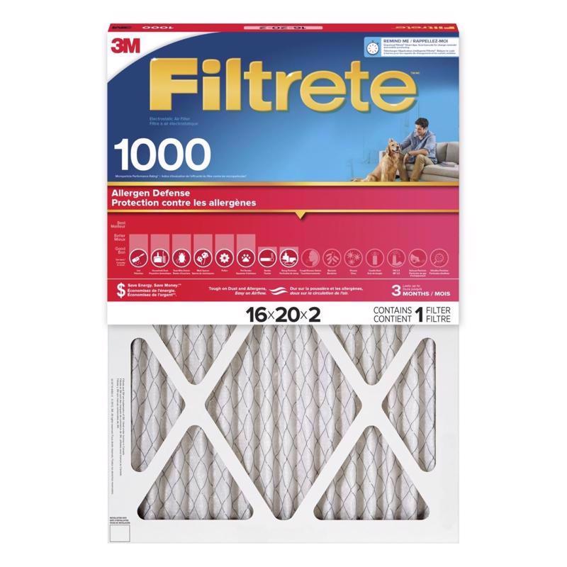 FILTRETE - Filtrete 16 in. W X 20 in. H X 2 in. D Polypropylene 11 MERV Pleated Air Filter 1 pk - Case of 4