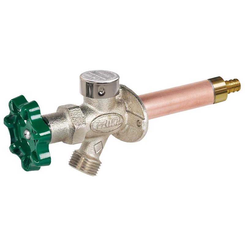 PRIER - Prier 1/2 in. PEX in. Anti-Siphon Brass Freezeless Wall Hydrant [C-144W04]