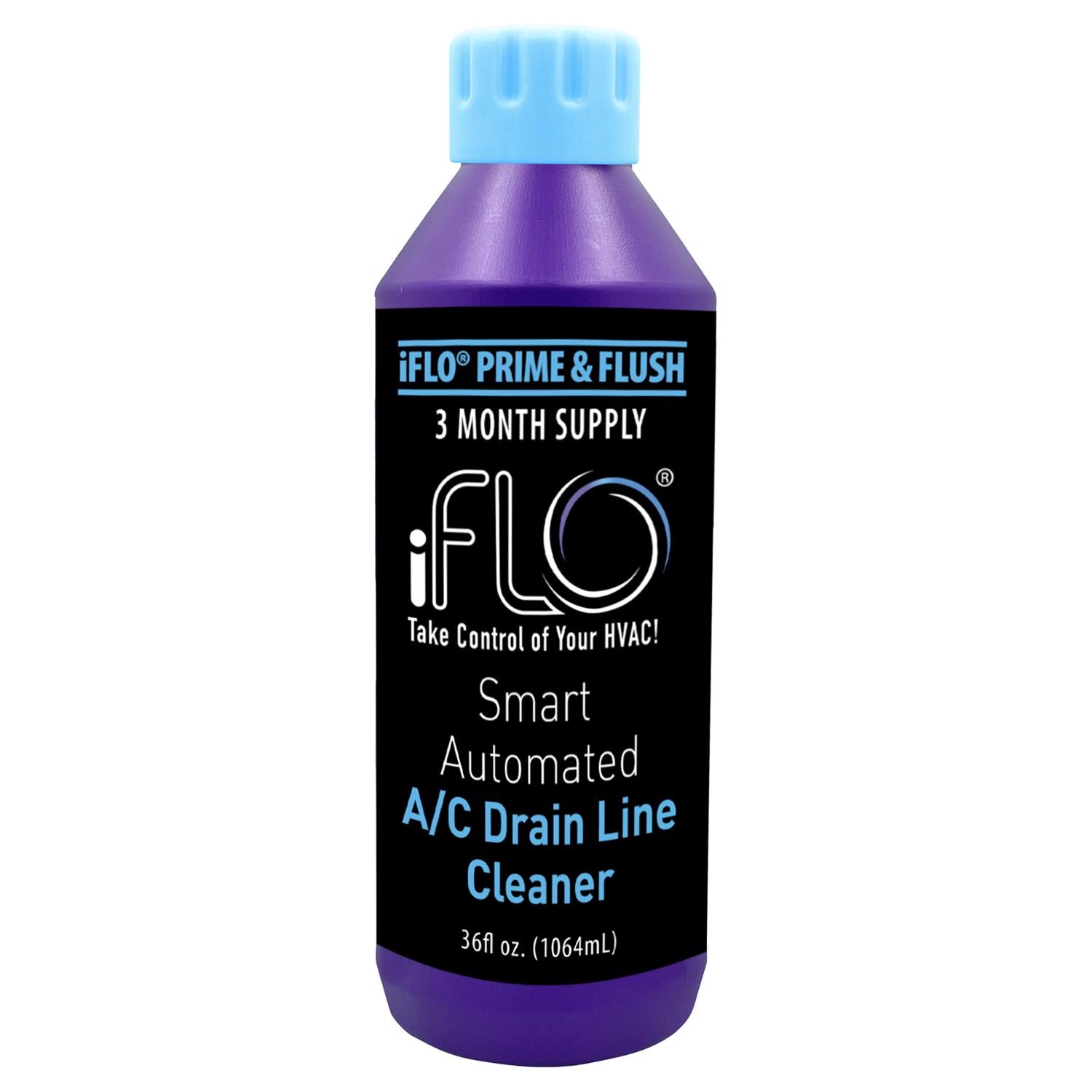 iFLO Air Conditioner Line Cleaner 3 in. W X 10.5 in. H Blue - Case of 6