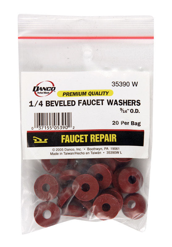 DANCO - Danco 1/4 in. D Rubber Washer 20 pk [35390W]