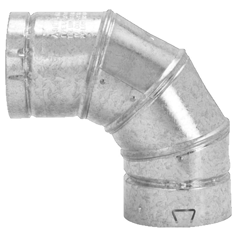 SELKIRK - Selkirk 6.37 in. D X 7 in. L Aluminum/Galvanized Steel Stove Pipe Elbow - Case of 6