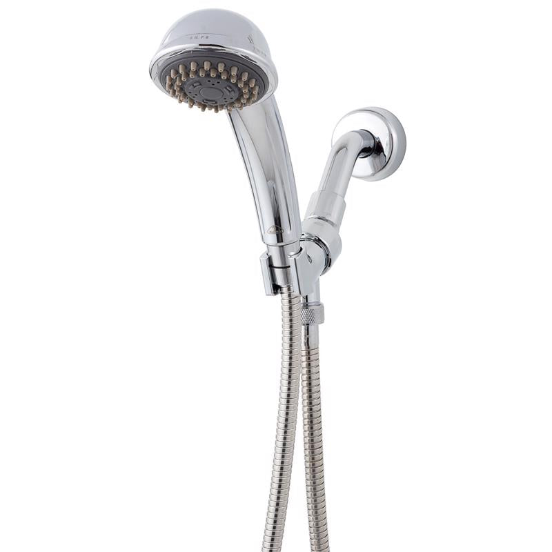 WHEDON - Whedon Flow Pro Polished Chrome Plastic 3 settings Handheld Showerhead 2 gpm