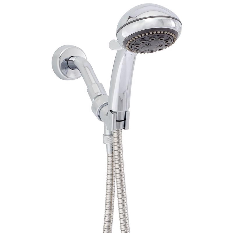 WHEDON - Whedon Champagne Massage Polished Chrome Plastic 5 settings Handheld Showerhead 2 gpm