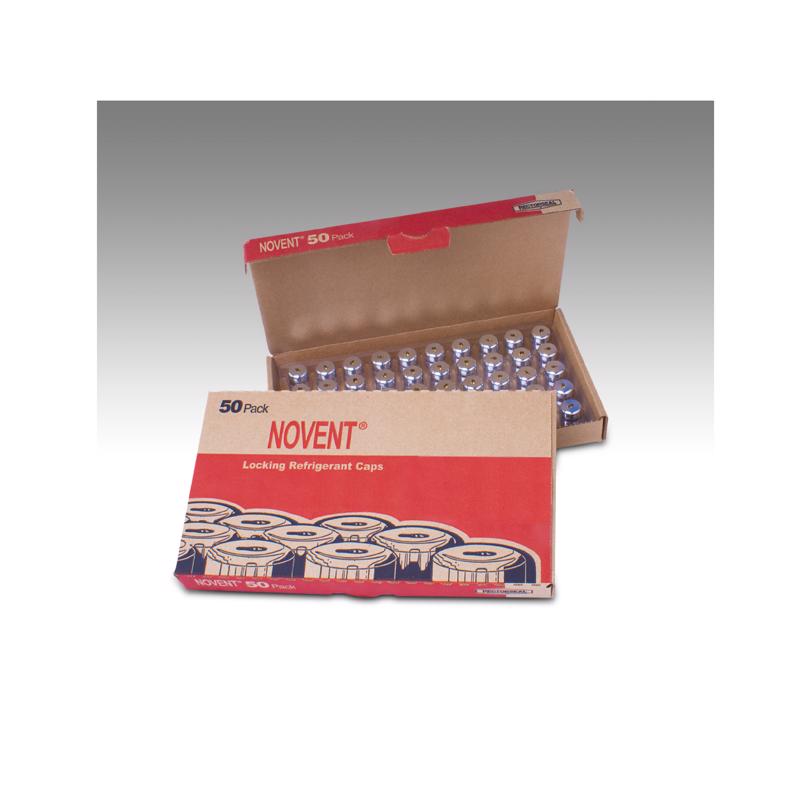 RECTORSEAL - Rector Seal Novent Locking Refrigerant Caps 11.4 in. W X 1.2 in. H Silver