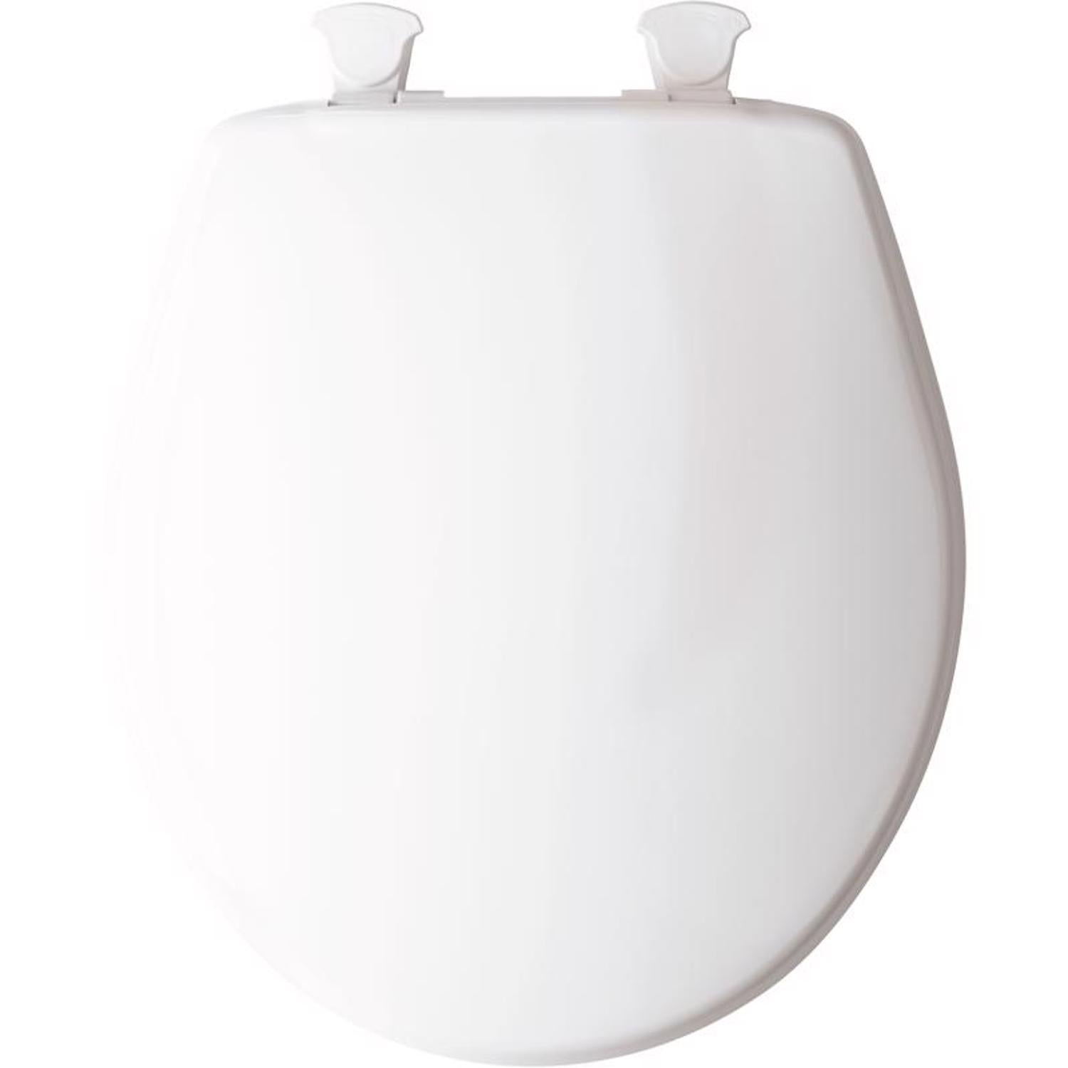 Mayfair by Bemis Round White Plastic Toilet Seat