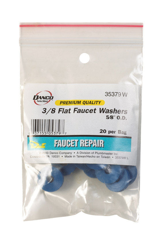 DANCO - Danco 3/8 in. D Rubber Washer 20 pk [35379W]