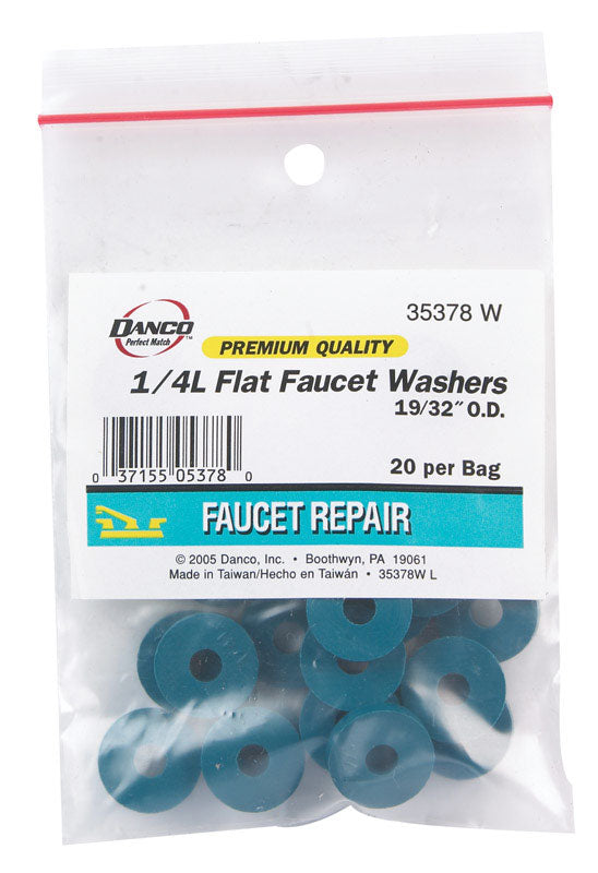 DANCO - Danco 1/4 in. D Rubber Washer 20 pk [35378W]