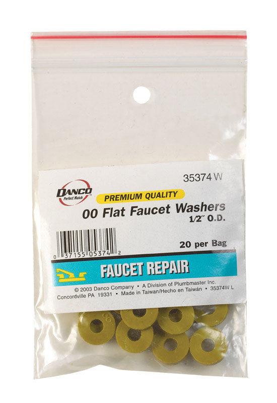 DANCO - Danco 1/4 in. D Rubber Washer 20 pk [35374W]