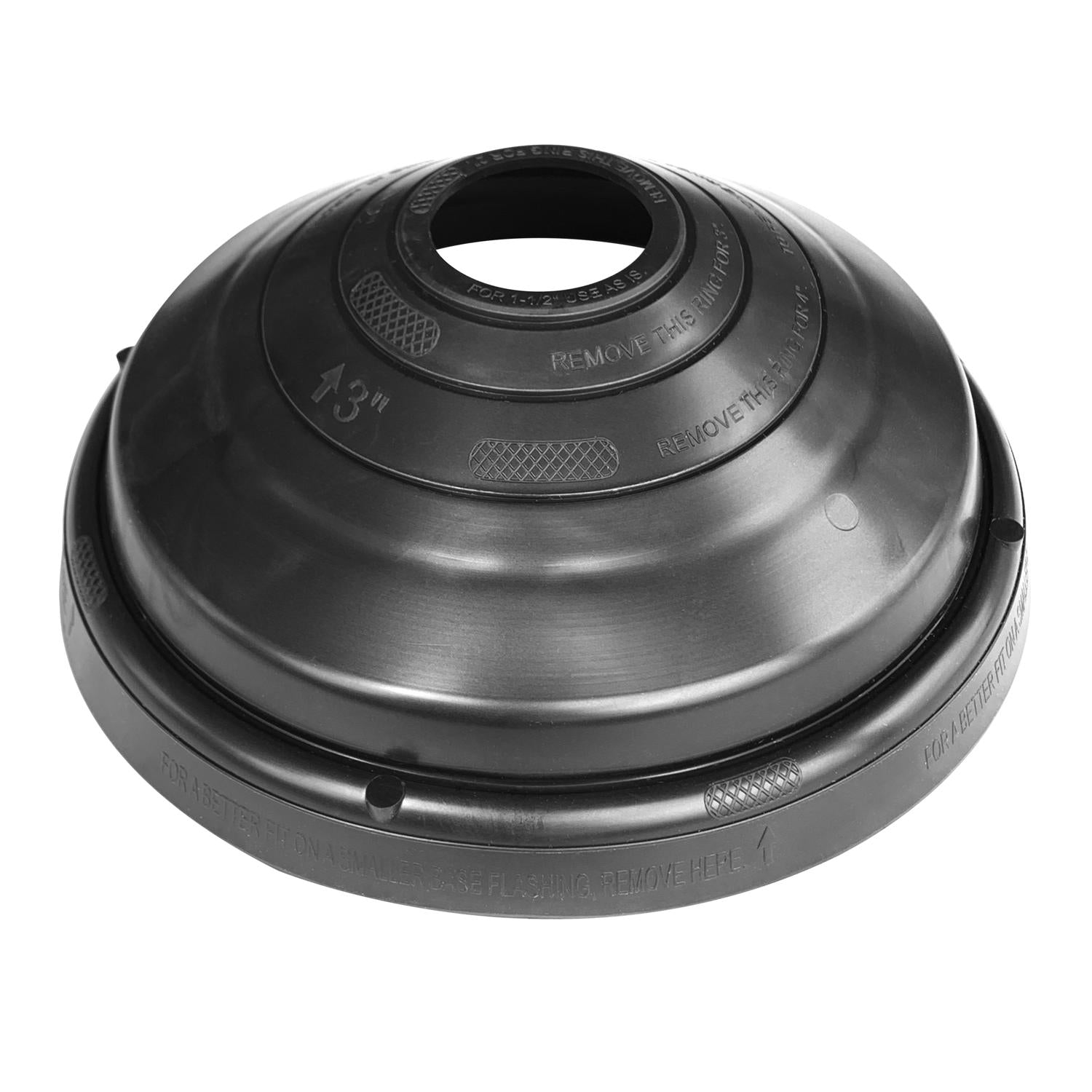 IPS 4.5 in. W X 4.5 in. L Plastic Rain Collar Black