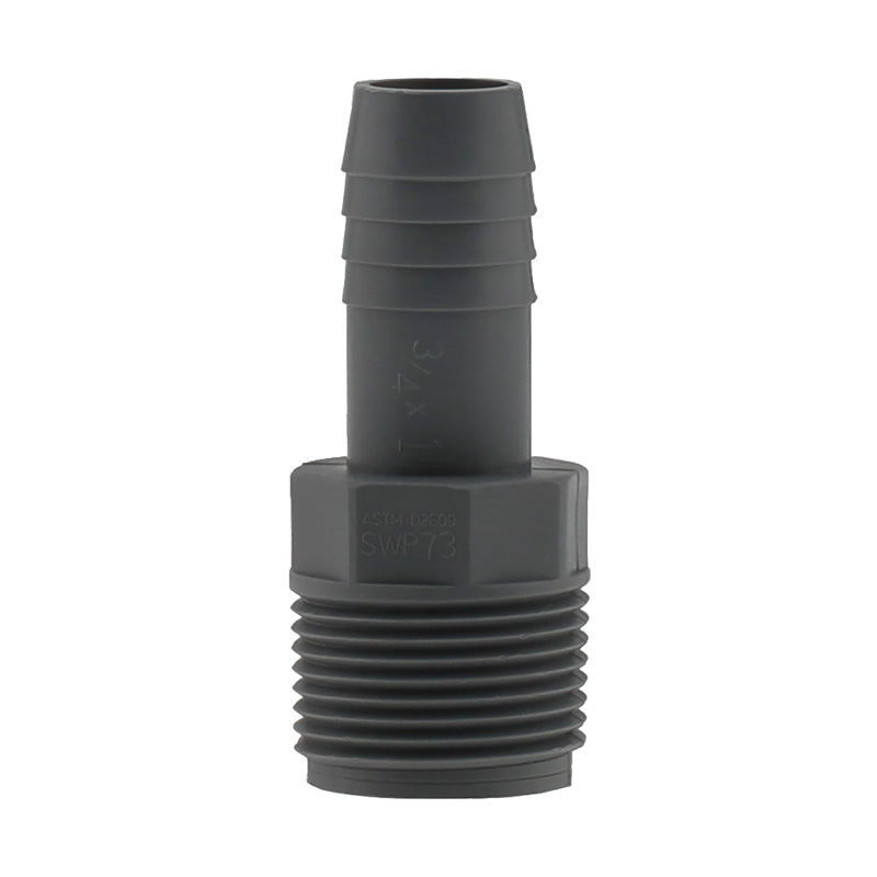 LASCO - Boshart Industries 1 in. MPT in. X 3/4 in. D Insert Polypropylene Reducing Male Adapter 1 pk