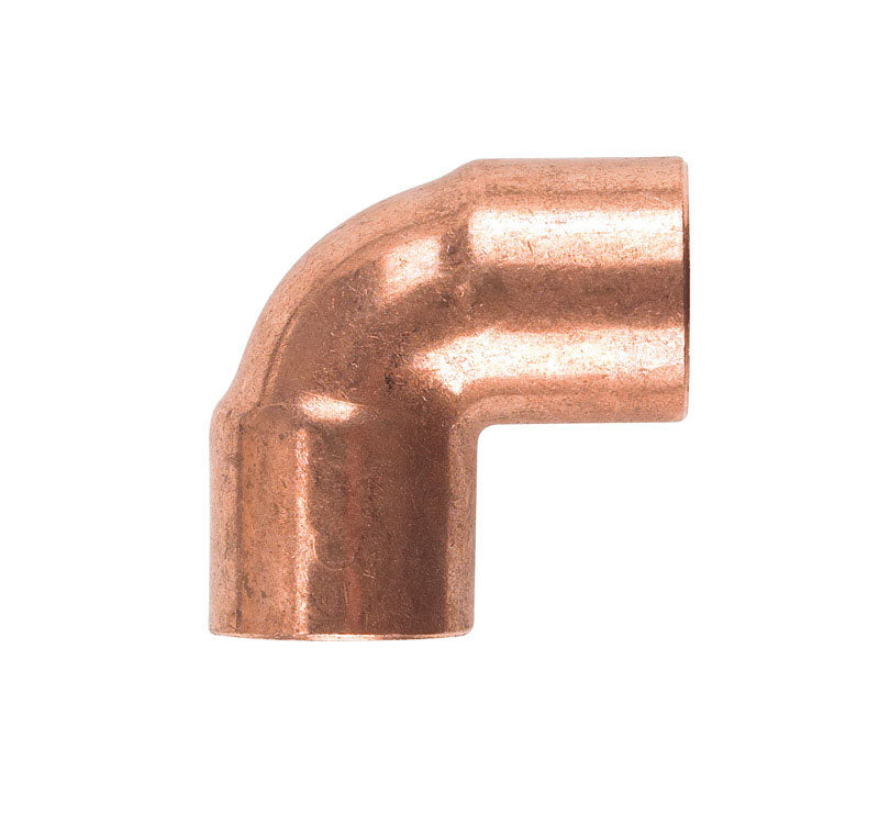 NIBCO - NIBCO 1/4 in. Sweat X 1/4 in. D Sweat Copper 90 Degree Elbow 1 pk