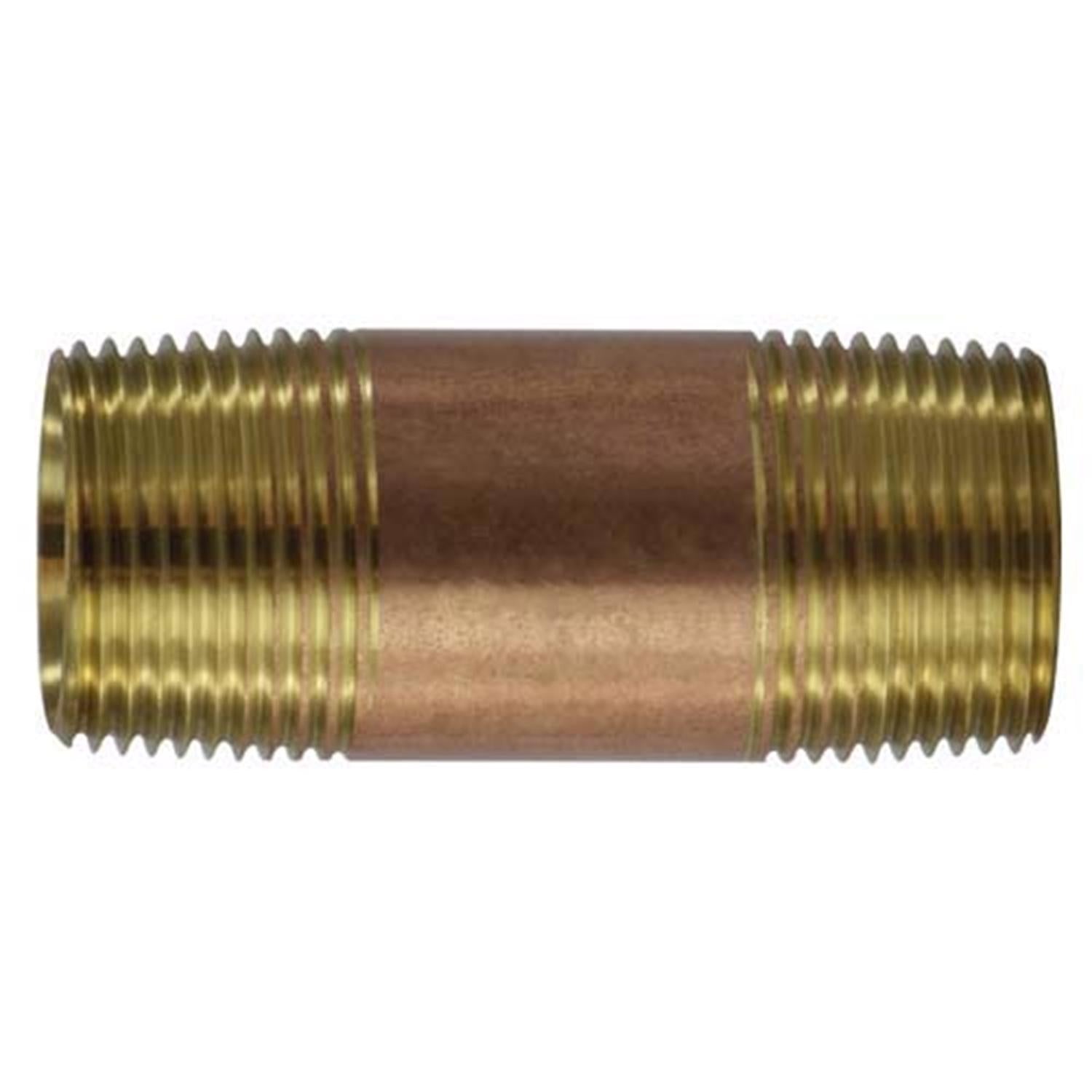 Anderson Metals 1 in. MPT in. X 1 in. D MPT Red Brass Pipe Nipple 2 in. L