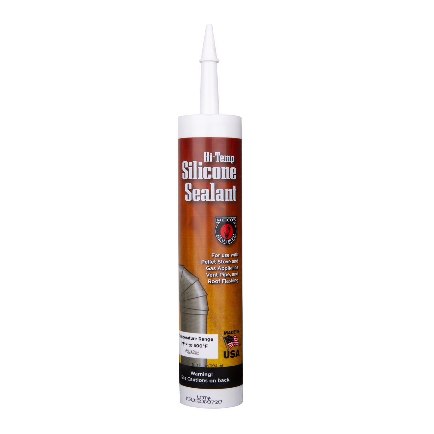 Meeco's Red Devil High Heat Silicone Sealant