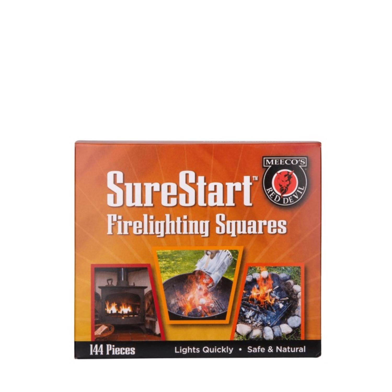 Meeco  Red Devil Wood Fiber Fire Starter 12 min 144 pc