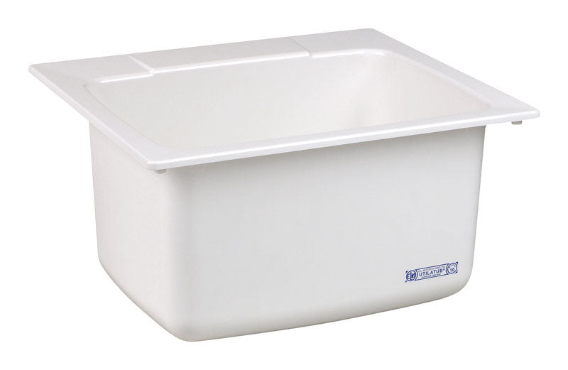 MUSTEE - Mustee 25 in. W X 22 in. D Self-Rimming Composite Utility Sink