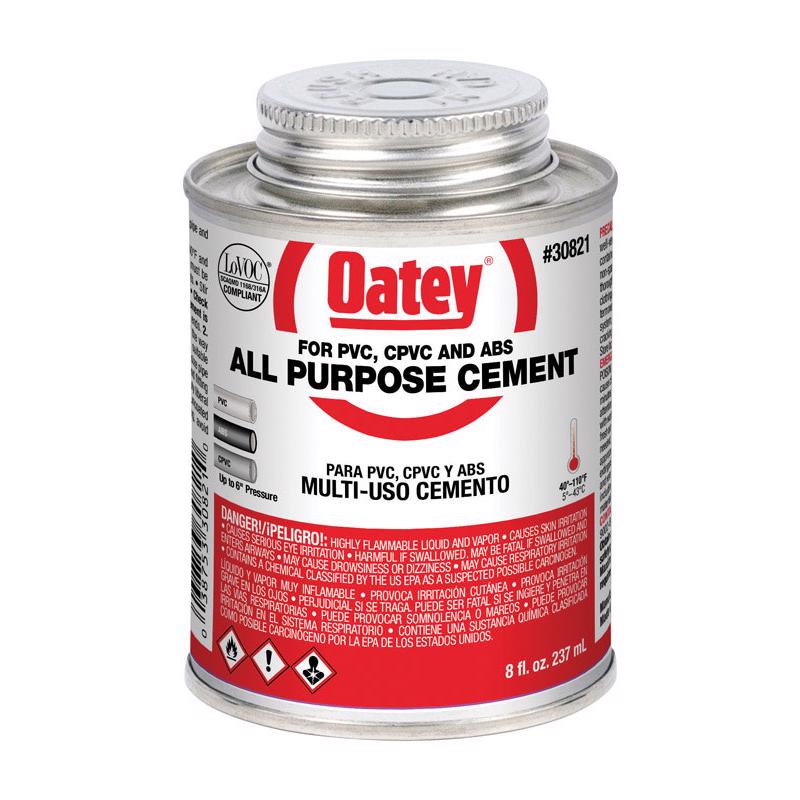 OATEY - Oatey Clear All-Purpose Cement For ABS/CPVC/PVC 8 oz