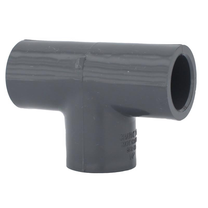 CHARLOTTE PIPE - Charlotte Pipe Schedule 80 1/2 in. Slip X 1/2 in. D Slip PVC Tee 1 pk