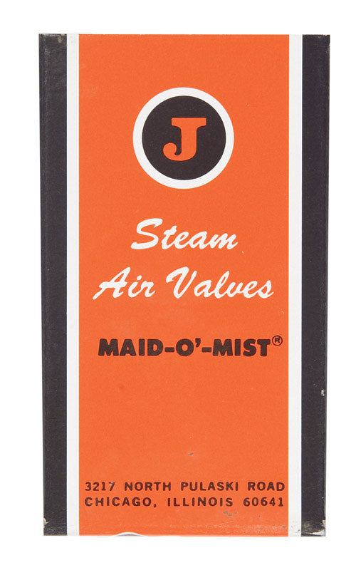 JACOBUS - Jacobus Maid O' Mist Model #5 1/8 in. Straight Steam Vent