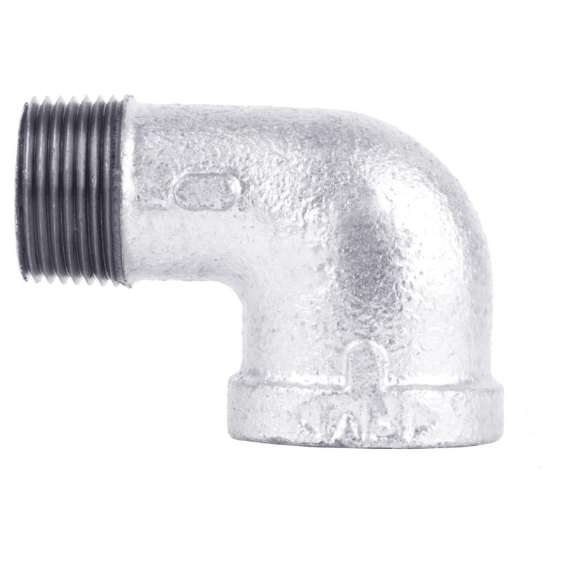 B & K - STZ Industries 1-1/2 in. FIP X 1-1/2 in. D MIP Galvanized Malleable Iron 90 Degree Street Elbow