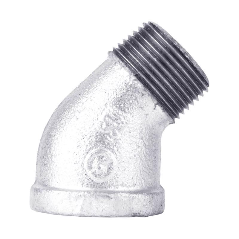 B & K - STZ Industries 1-1/2 in. FIP X 1-1/2 in. D MIP Galvanized Malleable Iron 45 degree Street Elbow