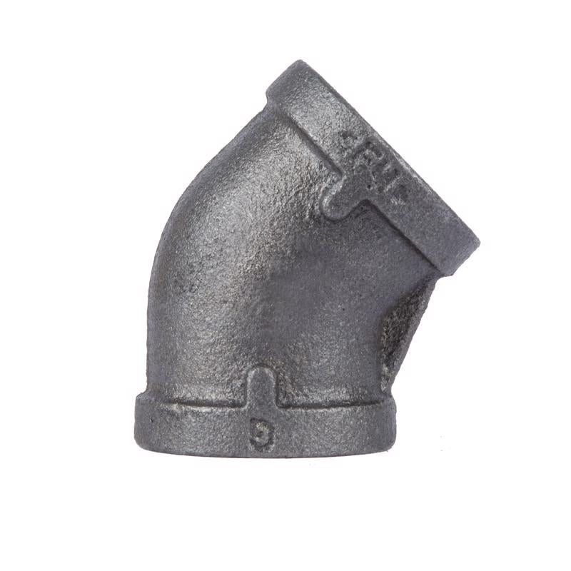 B & K - STZ Industries 1/8 in. FIP each X 1/8 in. D FIP Black Malleable Iron 45 Degree Elbow