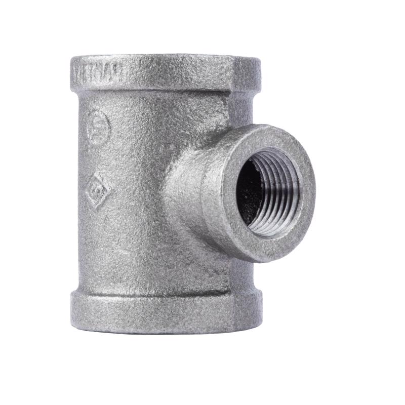B & K - STZ Industries 1/8 in. FIP each X 1/8 in. D FIP 1/8 in. D FIP Black Malleable Iron Tee